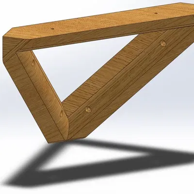 Giá đỡ góc cho kệ hình tam giác 25x25cm