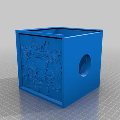 Đèn ngủ hình khối lithophane chủ đề "TOBOT" cho trẻ em