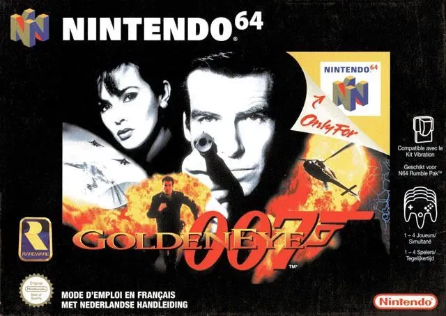 Vitrail Lithophane dành cho bìa game Golden_Eye_007 trên Nintendo N64 - Image 1