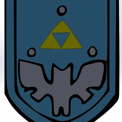 Thiết kế khiên của Link trong Zelda 4 Swords trên Gamecube