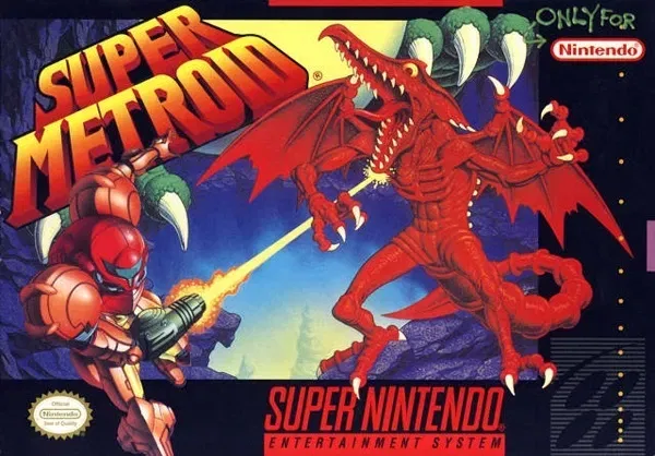 Bìa lithophane Super Metroid cho SNES Nintendo - Image 1