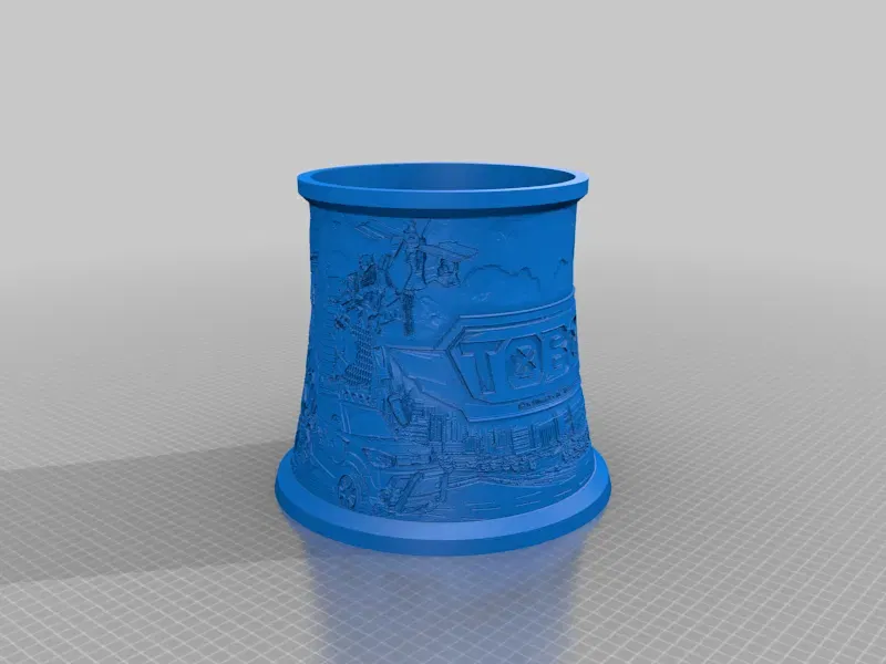 Đèn lithophane nhân vật Tobot từ chương trình truyền hình - Image 1