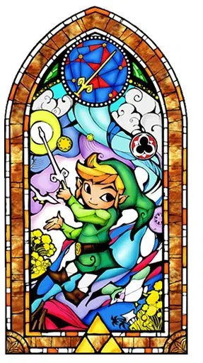 Vitrail Zelda Windwaker 5e - Mô hình lithophane kính màu - Image 1