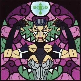 Mô hình kính màu Impa trong Zelda bằng lithophane