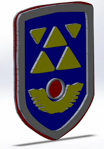 Thiết kế mô hình chiếc khiên của Link trong Zelda Link's Awakening - Image 2