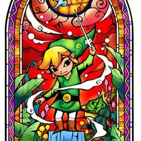 Vitrail Zelda Windwaker - Mô hình lithophane kính màu
