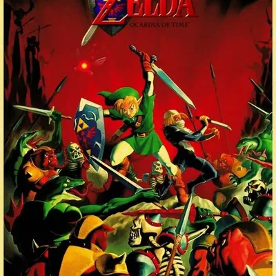 Ánh sáng lithophane Legend of Zelda Ocarina of Time N64