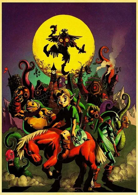 Tác phẩm lithophane Zelda Majora's Mask N64 - Image 1