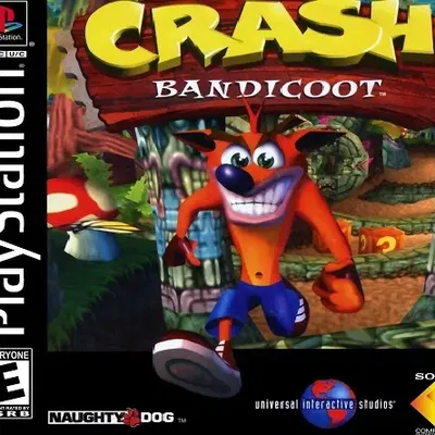 Nắp đậy lithophane hình bìa game Crash Bandicoot trên PS1