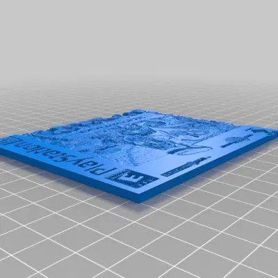 Nắp đậy lithophane hình bìa game Crash Bandicoot trên PS1