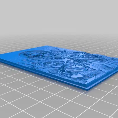 Tác phẩm lithophane Zelda Majora's Mask N64