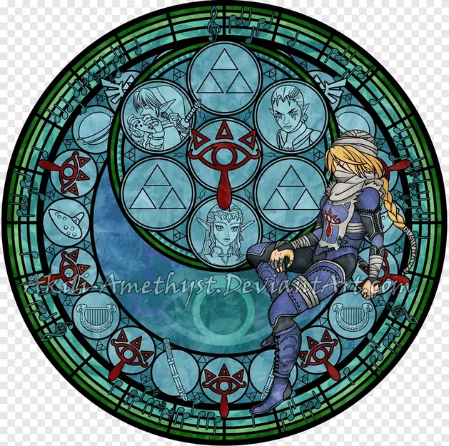 Lithophane kính màu vũ trụ Zelda - Sheikah - Image 1