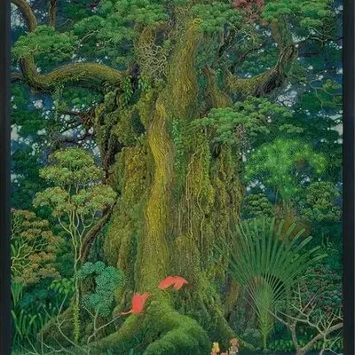 Poster lithophane về trò chơi Secret of Mana trên Super Nintendo