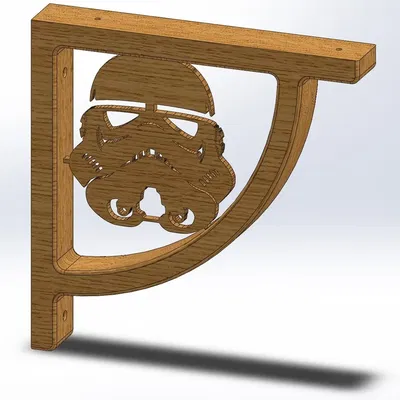 Giá đỡ kệ phong cách Stormtrooper trong Star Wars