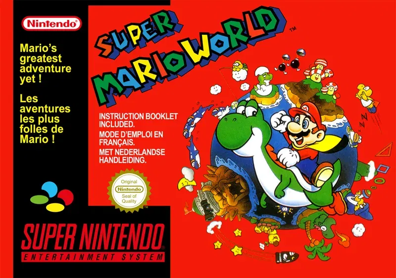 Bìa Lithophane Super Mario World trên SNES Nintendo - Image 1