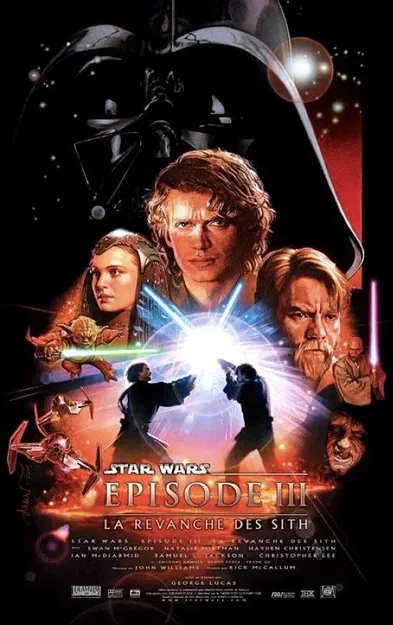 Áp phích Lithophane Star Wars tập 3: La Revanche des Siths - Image 1