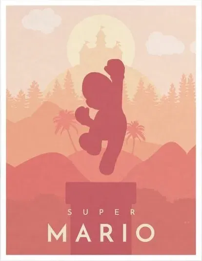 Ánh sáng lithophane poster Super Mario tuyệt đẹp - Image 1