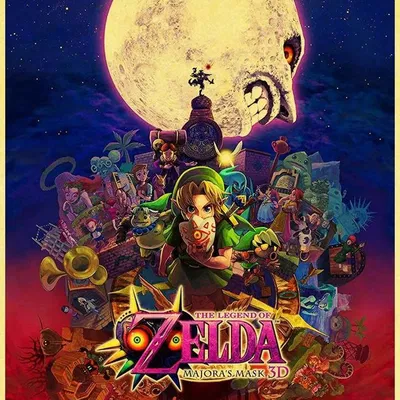 Ánh sáng lithophane Legend of Zelda Majora's Mask N64