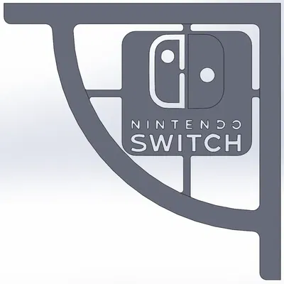 Giá đỡ kệ với logo Nintendo Switch