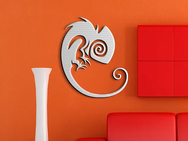 Mô hình tắc kè hoa cắt laser cho in 3D - Image 1