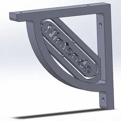 Giá đỡ kệ với logo Nintendo theo phong cách Mario