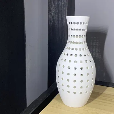 Bình hoa tối giản hình tròn cho bàn làm việc