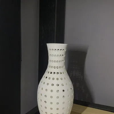 Bình hoa tối giản hình tròn cho bàn làm việc