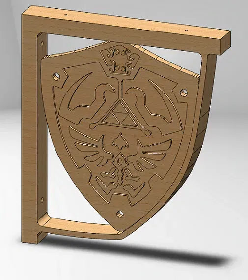 Giá đỡ kệ hình khiên của Link trong Zelda - Image 1