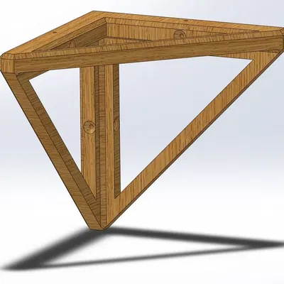 Giá đỡ góc cho kệ hình tam giác phiên bản 2