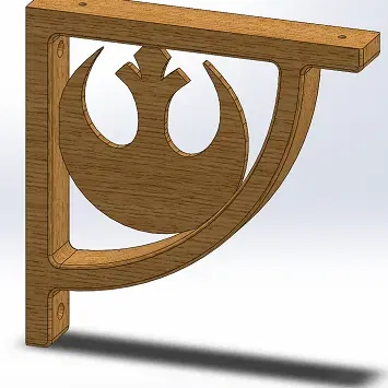 Giá đỡ kệ phong cách Star Wars - Liên minh nổi dậy