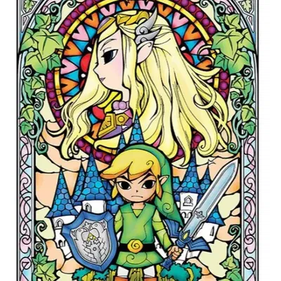 Mô hình lithophane vitrail Zelda Windwaker 7E