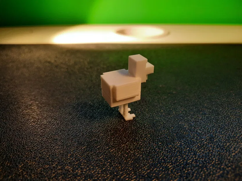 Gà Minecraft in 3D chi tiết không cần hỗ trợ - Image 2