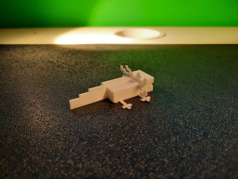 Axolotl Minecraft chính xác pixel với mang điều chỉnh - Image 2