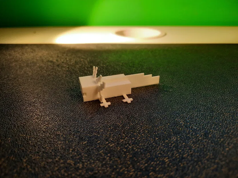 Axolotl Minecraft chính xác pixel với mang điều chỉnh - Image 3