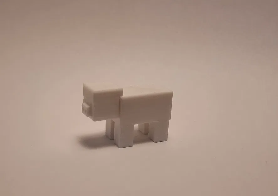 Con heo Minecraft làm từ khối lập phương - Image 2