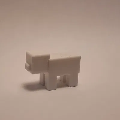 Con heo Minecraft làm từ khối lập phương