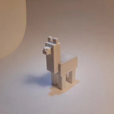 Lạc đà Minecraft in 3D không cần hỗ trợ