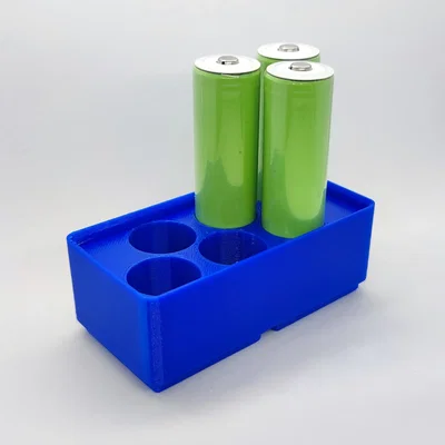 Hộp chứa pin 18650 dạng Gridfinity cho 6 viên