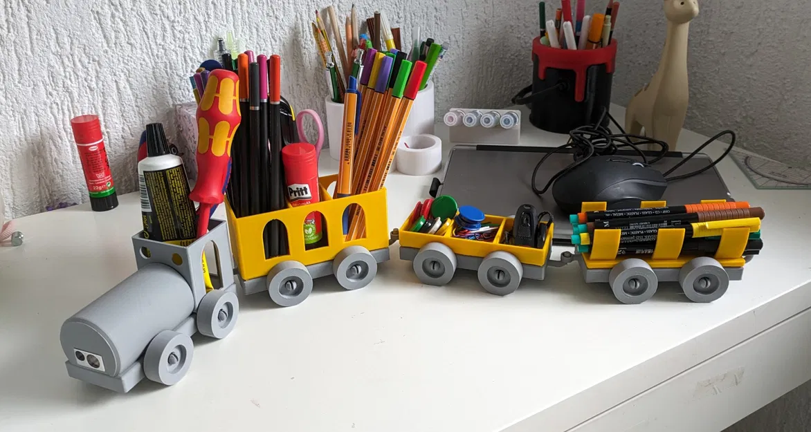 Xe lửa văn phòng đa năng và đồ chơi cho trẻ em - Image 1