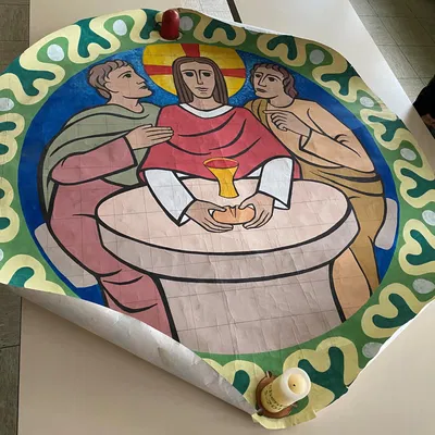 Bàn thờ Lễ Mình Thánh Chúa với trang trí hoa tinh xảo