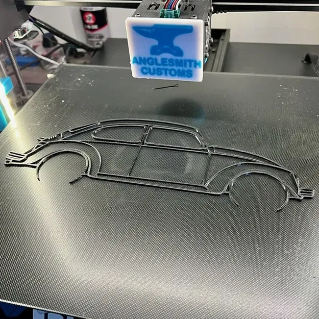 Silhouette xe Volkswagen Beetle cổ điển - Image 2