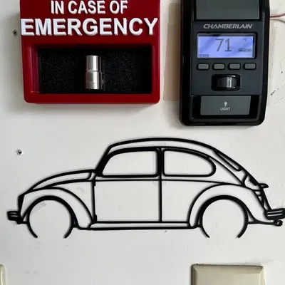 Silhouette xe Volkswagen Beetle cổ điển