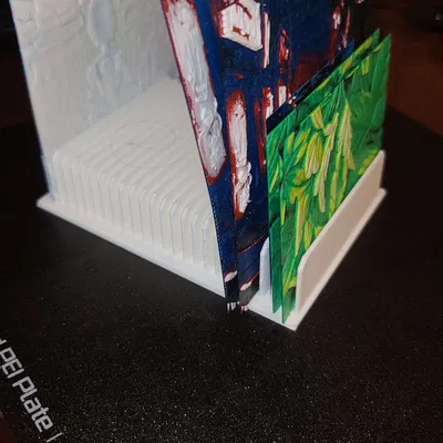 Giá đỡ lithophane và bản in HueForge gọn nhẹ