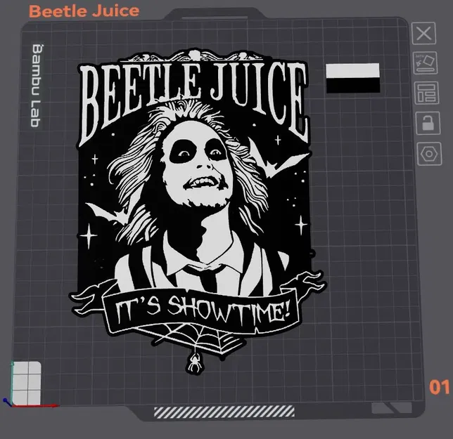 Tranh tường Beetle Juice nghệ thuật độc đáo - Image 1