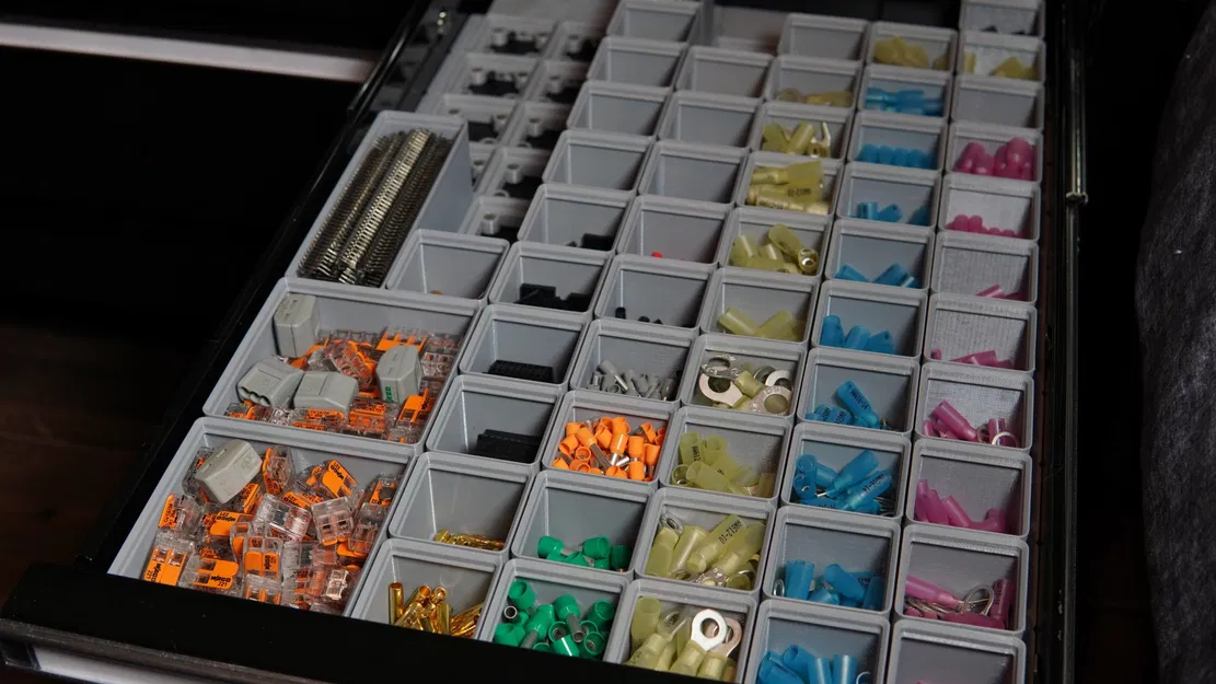 Thùng chứa Gridfinity đơn giản không lỗ vít - Image 1