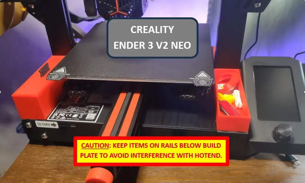 Khay chứa Ender 3 V2 Neo có nắp đậy - Image 5