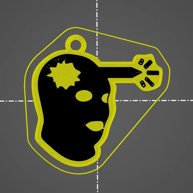 Móc khóa logo headshot Counter Strike - Image 1