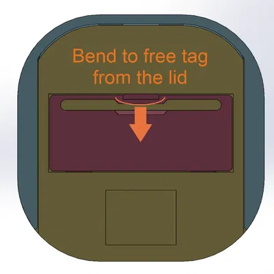 Thẻ cho hộp đáy tròn có nắp remix