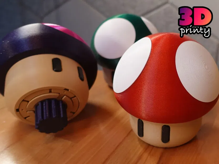 Hộp câu đố xoắn nấm in tại chỗ - Phiên bản kín - Image 2