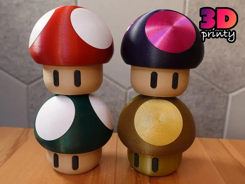 Hộp câu đố xoắn nấm in tại chỗ - Phiên bản kín - Image 3